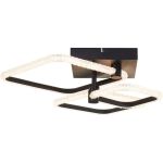 Brilliant Aydin Ceiling Light Aluminium Plastic Matt Black Transparent 30W 4700lm - 830-870 CCT+RGB | Remote Control Dimmable