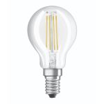 Osram Parathom Classic LED E14 Ball Filament Clear 4W 470lm - 827 Extra Warm White | Relax and Active - Replaces 40W
