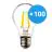 Multipack 100x Noxion Lucent LED E27 Pear Filament Clear 7W 806lm - 840 Cool White | Replaces 60W