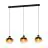 Eglo Pendant Oilella Steel Black Gold | IP20 - Suitable for 3x E27 