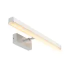 Nordlux Otis 60 Wall Light Aluminium Chrome 17W 1650lm 930 Warm White | IP44 - Best Colour Rendering - 3Step Dimmable