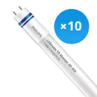 Multipack 10x Philips LED Tube T8 MASTER (HF) High Output 14W 2000lm - 830 Warm White | 120cm - Dimmable - Replaces 36W
