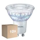 Multipack 10x Philips MASTER Value LED Spot GU10 PAR16 5.5W 575lm 36D - 930 Warm White | Best Colour Rendering - Dimmable - Replaces 80W