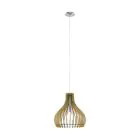 Eglo Pendant Tindori Steel Satin Nickel | IP20 - Suitable for 1x E27 